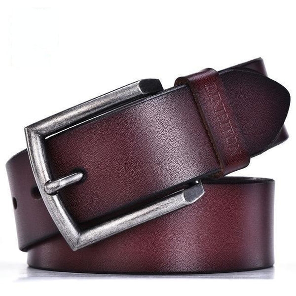 Men's Cow Genuine Leather Luxury Strap Vintage Fashion Belts - SolaceConnect.com
