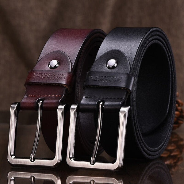 Men's Cow Genuine Leather Luxury Strap Vintage Fashion Belts  -  GeraldBlack.com