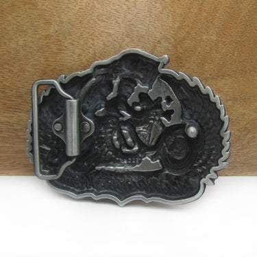Men's Cowboy Style Gift Zinc Alloy Motor Rider Belt Buckle - SolaceConnect.com