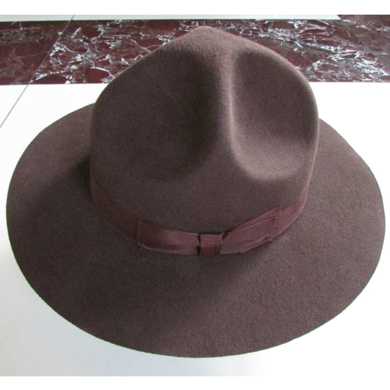 Men's Crushable 100% Australian Wool Bowler Cowboy Hat for Party  -  GeraldBlack.com