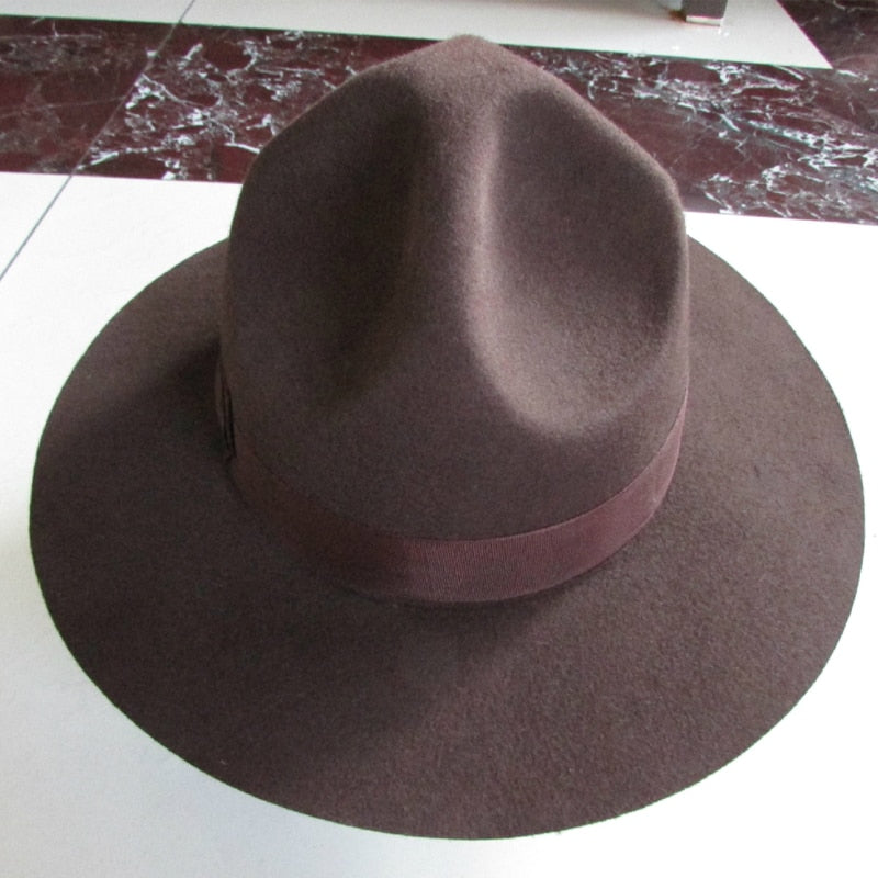 Men's Crushable 100% Australian Wool Bowler Cowboy Hat for Party  -  GeraldBlack.com