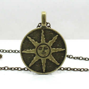 Men's Dark Souls of Astora Sun Zinc Alloy Pendant Necklace in Link Chain  -  GeraldBlack.com