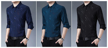 Men's Designer striped shirts clothing korean fashion long sleeve luxury dress casual clothes jersey  -  GeraldBlack.com