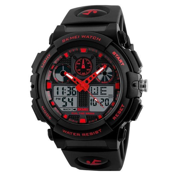 Men's Digital Double Time Chronograph Sports Watches with Week Display - SolaceConnect.com