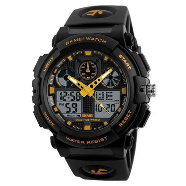 Men's Digital Double Time Chronograph Sports Watches with Week Display - SolaceConnect.com