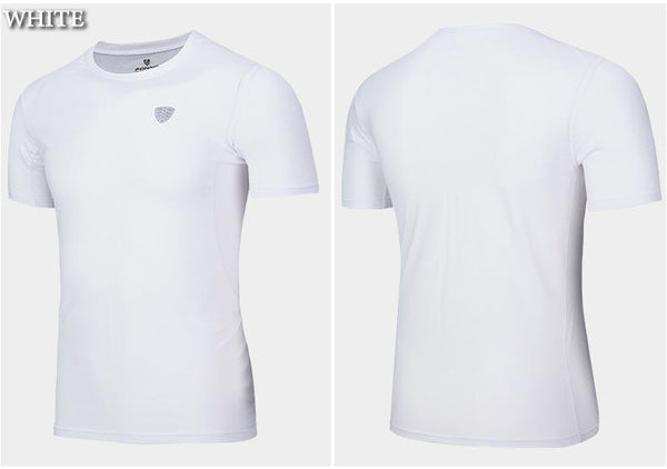 Men's Dry Fit Whole Fabric Super Breathable Short Sleeve Fitness Shirts - SolaceConnect.com