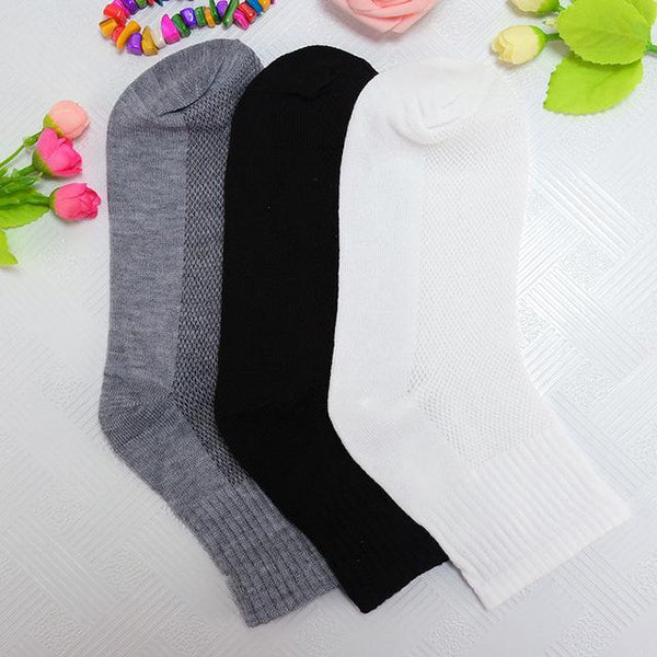 Men's Durable Breathable Anti-Static Solid Color Short Socks for Summer - SolaceConnect.com