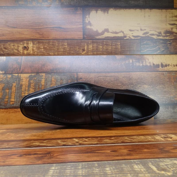 Men's Elegant Genuine Leather Italian Custom Welted Penny Loafers  -  GeraldBlack.com
