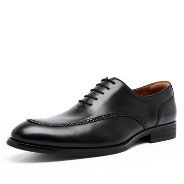 Men's Elegant Leather Rubber Composite Sole Italian Business Oxford Shoes  -  GeraldBlack.com
