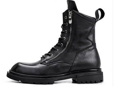 Men's England Style High Top Genuine Leather Boots for Autumn and Winter - SolaceConnect.com