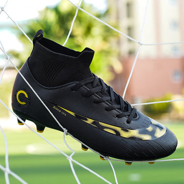 Men's Eur Size 35-45 Lace-up Breathable Outdoor Training Soccer Boots  -  GeraldBlack.com
