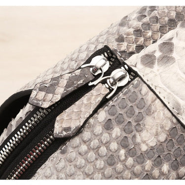 Men's Exotic Serpentine Pattern Leather Cross Shoulder Bag Messenger  -  GeraldBlack.com