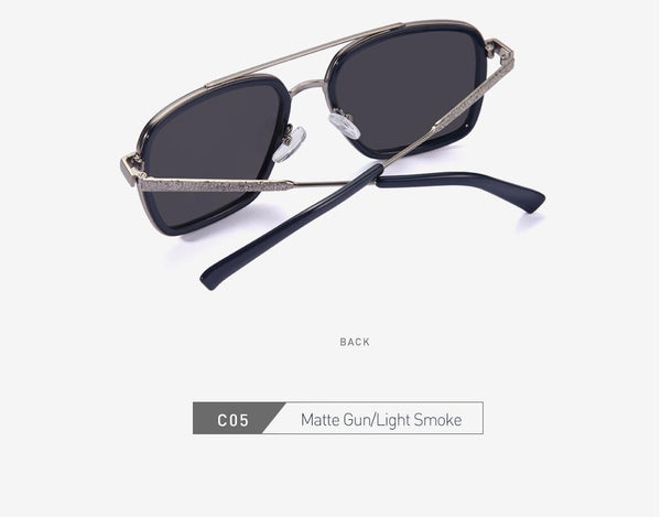 Men's Eyewear Classic Design Polarized Stainless Square Driving Sunglasses - SolaceConnect.com