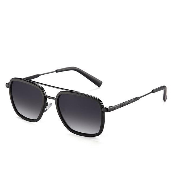Men's Eyewear Classic Design Polarized Stainless Square Driving Sunglasses - SolaceConnect.com