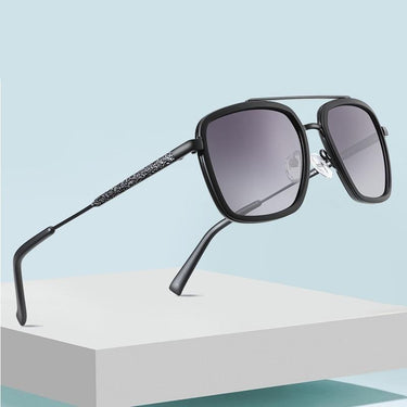 Men's Eyewear Classic Design Polarized Stainless Square Driving Sunglasses  -  GeraldBlack.com