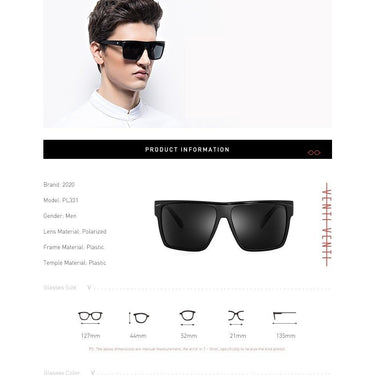 Men's Eyewear Classic Retro Polarized Mirror Shades Sunglasses - SolaceConnect.com