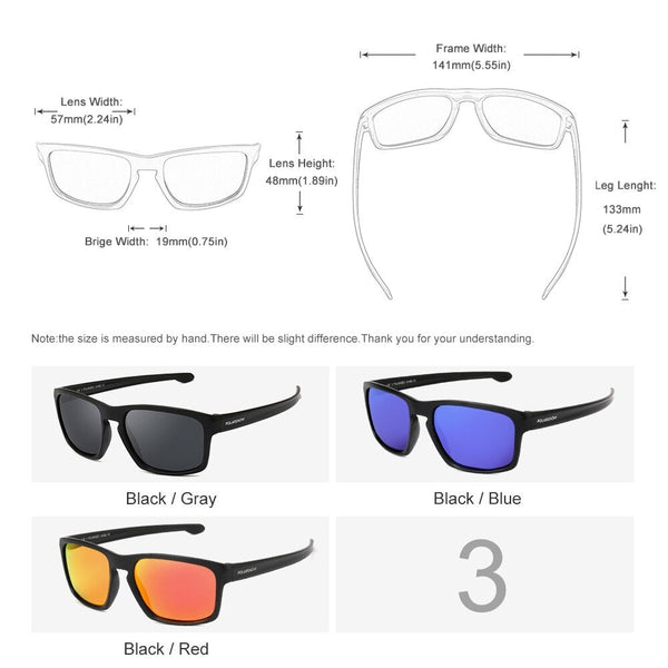 Men's Eyewear Polarized Mirror Coating Points Black Driving Sunglasses  -  GeraldBlack.com