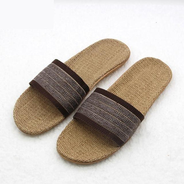 Men's Famous Summer Hot Flax Casual Home Beach Sandals Slippers Shoes - SolaceConnect.com