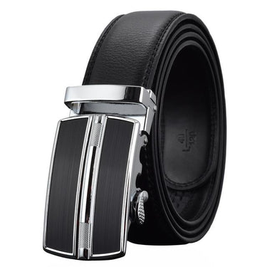 Men's Fashion Automatic Buckle Leather Luxury Designer Belt Waist Strap - SolaceConnect.com