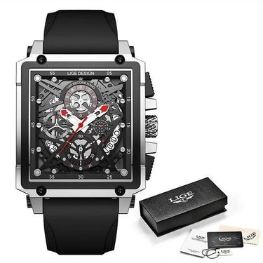 Men's Fashion Chronograph Casual Square Military Quartz Wristwatch  -  GeraldBlack.com