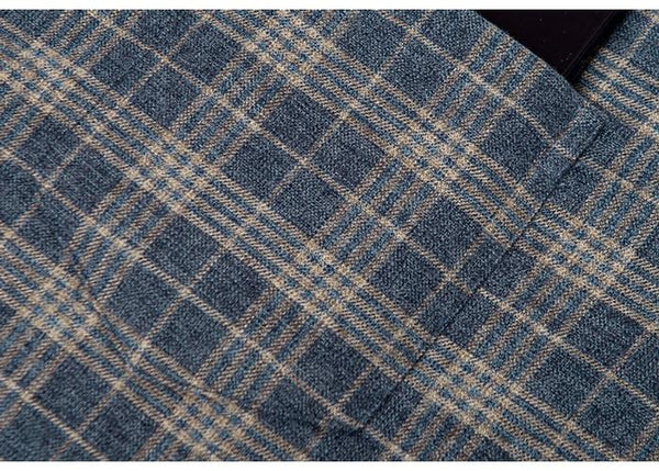 Men's Fashion Cotton Brushed Plaid Checkered Shirts with Single Patch Pocket - SolaceConnect.com