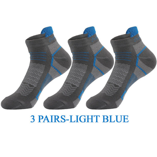 Men's Fashion Design 3 Pairs Lot Casual Breathable Short Sports Socks  -  GeraldBlack.com
