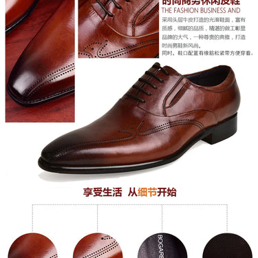 Men's Fashion Genuine Leather Casual Italian Designer Dress Shoes  -  GeraldBlack.com