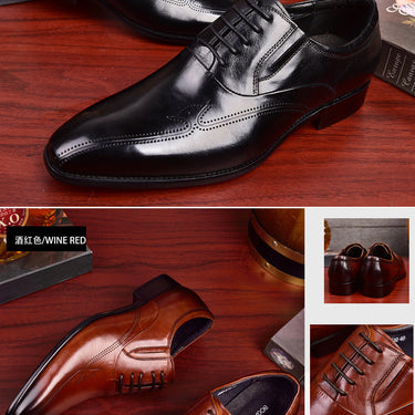Men's Fashion Genuine Leather Casual Italian Designer Dress Shoes  -  GeraldBlack.com