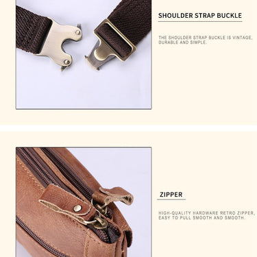 Men's Fashion Genuine Leather Phone Pouch Belt Travel Waist Bag  -  GeraldBlack.com