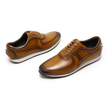 Men's Fashion Hand Painted Genuine Leather Lace-up Oxford Shoes  -  GeraldBlack.com