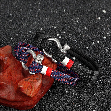 Men's Fashion Jewelry Navy Style Sport Camping Parachute Cord Bracelet  -  GeraldBlack.com