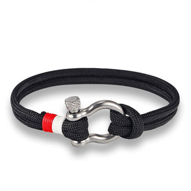Men's Fashion Jewelry Navy Style Sport Camping Parachute Cord Bracelet - SolaceConnect.com