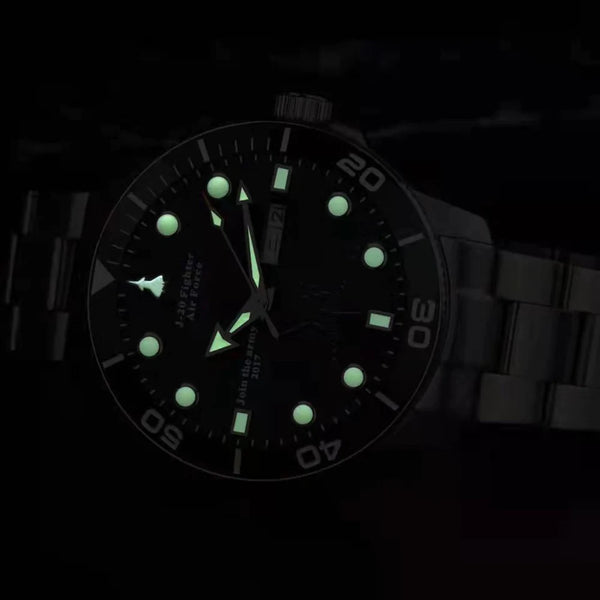 Men's Fashion Military Diver Luminous Automatic Mechanical Wristwatches  -  GeraldBlack.com