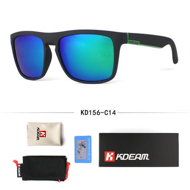 Men's Flat Top Polarized Square Frame UV400 Goggles Beach Sunglasses - SolaceConnect.com
