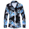Men's Floral Printed Slim Fit Casual shirt male fashion Holiday Party Long Sleeve Dress Shirts Multiple colors 7XL  -  GeraldBlack.com