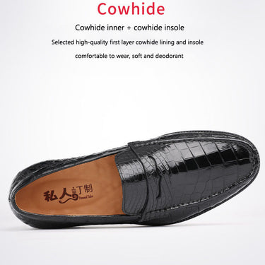 Men's Formal Leisure Genuine Leather Low heel Slip-On Loafers  -  GeraldBlack.com