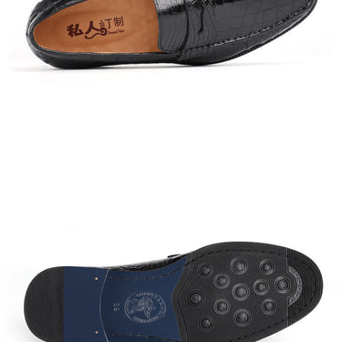 Men's Formal Leisure Genuine Leather Low heel Slip-On Loafers  -  GeraldBlack.com