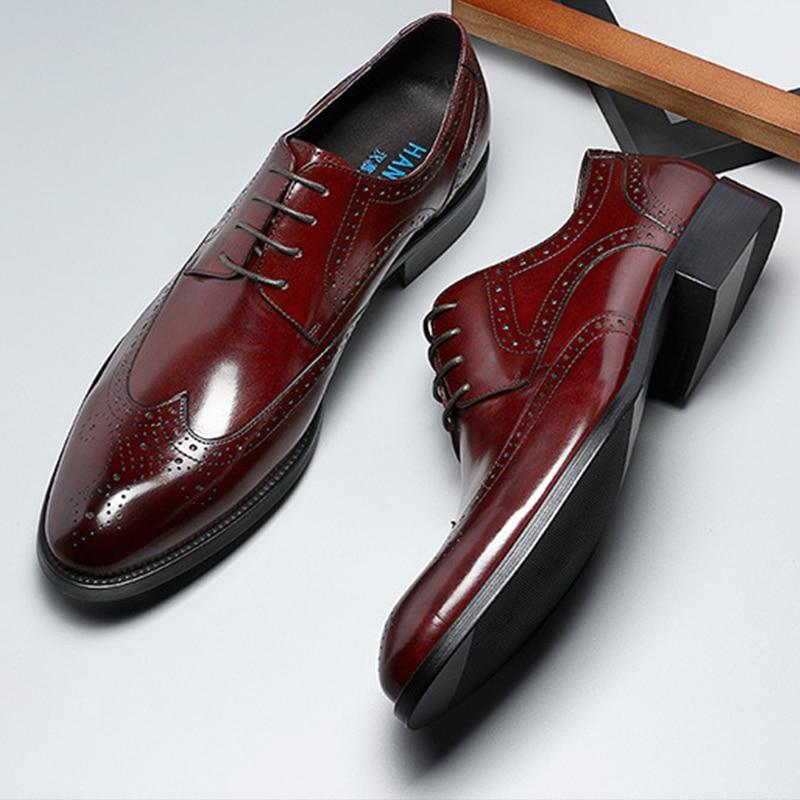 Men's Formal Oxford Shoes with Solid Pattern and Pointed Toe  -  GeraldBlack.com