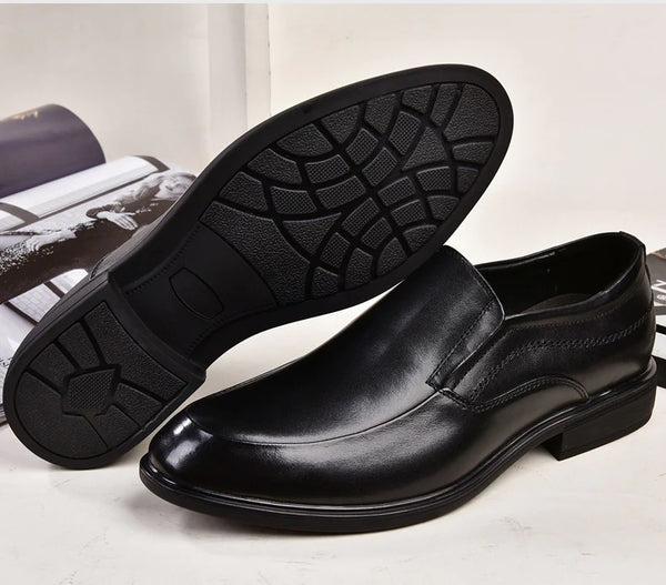 Men's Formal Wear Genuine Leather Fashion Layer Cowhide Dress Shoes  -  GeraldBlack.com
