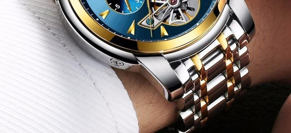 Men's Full Calendar Automatic Tourbillon Mechanical Luxury Wristwatches - SolaceConnect.com