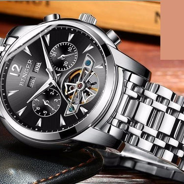Men's Full Calendar Automatic Tourbillon Mechanical Luxury Wristwatches - SolaceConnect.com