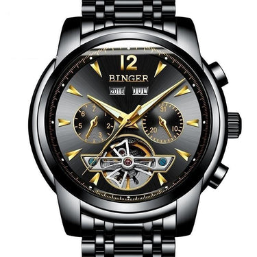 Men's Full Calendar Automatic Tourbillon Mechanical Luxury Wristwatches  -  GeraldBlack.com