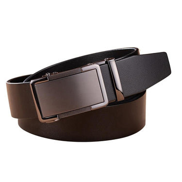 Men's Genuine Leather Automatic Buckle Formal Accessories Waistband Belt  -  GeraldBlack.com