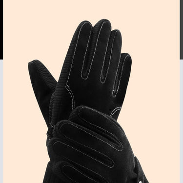 Men's Genuine Leather Autumn Winter Warm Touch Screen Full Finger Gloves - SolaceConnect.com
