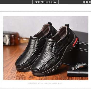Men's Genuine Leather Casual Comfortable Breathable Loafers Shoes  -  GeraldBlack.com