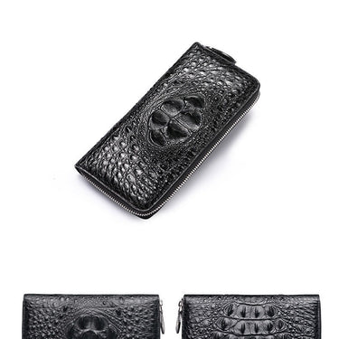 Men's Genuine Leather Large Capacity Multi Card Long Clutch Wallet Purse  -  GeraldBlack.com