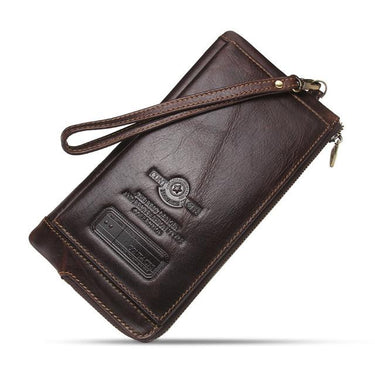 Men's Genuine Leather RFID Wallet Cell Phone with Cell Phone Organizer  -  GeraldBlack.com