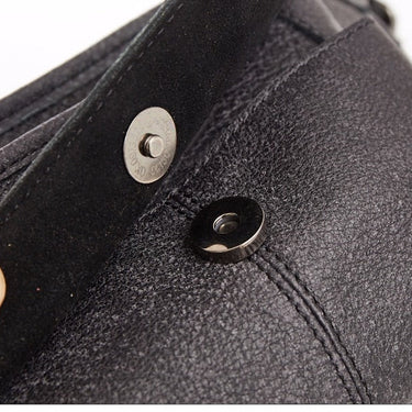 Men's Genuine Leather Vintage Pillow Shape Crossbody Waist Bag  -  GeraldBlack.com