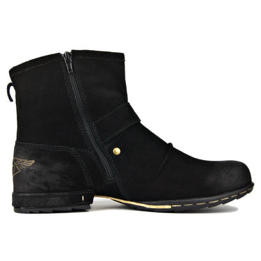 Men's Genuine Suede Cow Leather High Top Ankle Martin Boots for Winter - SolaceConnect.com