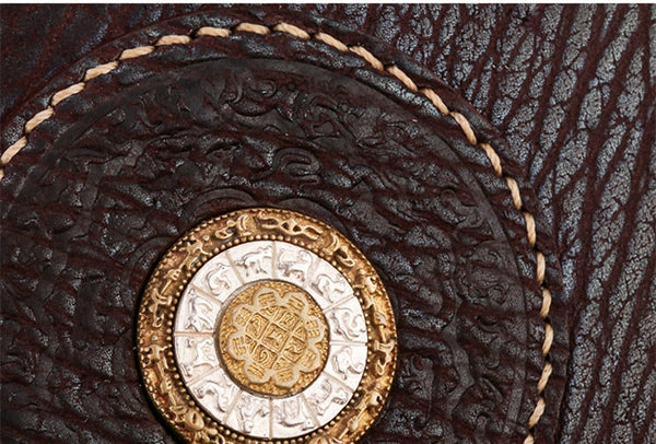 Men's Gift Handmade Genuine Leather Sharkskin Card Holder Wallets  -  GeraldBlack.com
